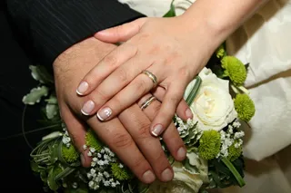 爱情，婚姻，完美伴侣，戒指，珠宝，人手，婚礼，手