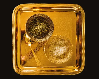 黄金、奢华、桌面、茴香、魅力、设计、优雅、餐具