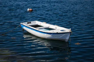 希腊，nea artaki，彩色背景，商业码头，工艺，文化，日，渔船