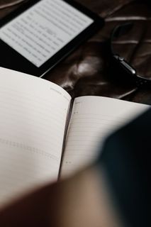 空的笔记本页，书，日记，文本，页面，阅读，目标，生活