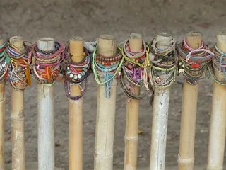 杀戮场、choeung ek、祈祷链、特写、并排、无人、聚焦前景、一天