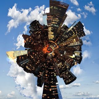 城市，建筑，天际线，云天，天空，建筑，自然，建筑外观