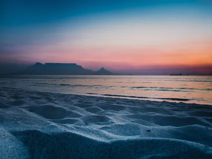 日落时的海滩,海滩,海,海洋,日落,蓝色,海角,南部 日落时的海滩,海滩,海,海洋,日落,蓝色,海角,南部