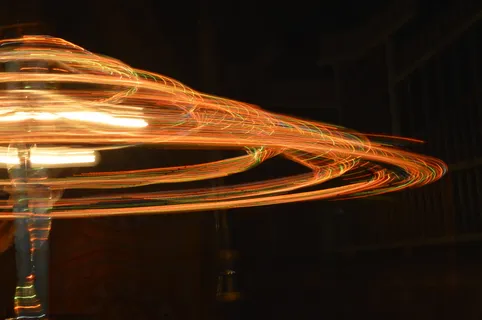 橙光照片，灯光，游乐园，主题公园，分形，装饰，图案，摩天轮