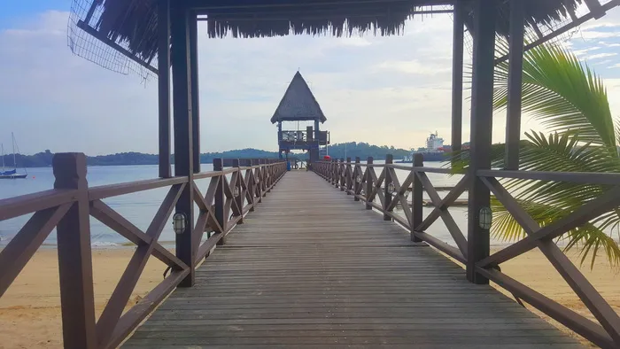 海滩、夏天、小路、梦想、美学、棚屋、岛屿、异国情调