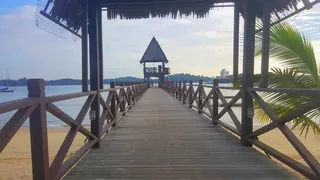 海滩、夏天、小路、梦想、美学、棚屋、岛屿、异国情调