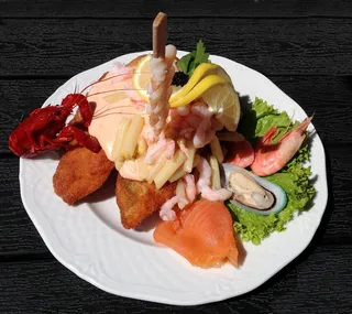 鱼，点心，食品，海鲜，流星，鱼片，对虾，鲑鱼