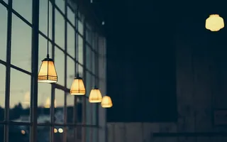 吊灯，窗，选择性，彩色，摄影，转向，灯笼，灯