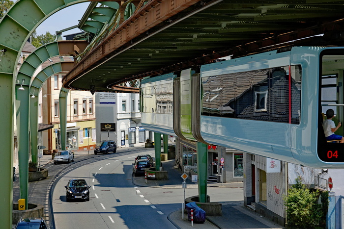 wuppertal、schwebebahn、高架桥、帝王路、建筑、交通、建筑结构、城市