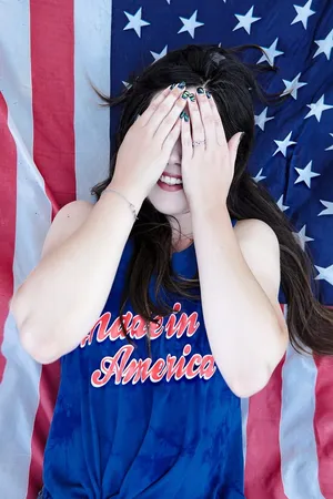 美国，亨廷顿海滩，假日，7月4日，7月4日，美国，美国，微笑