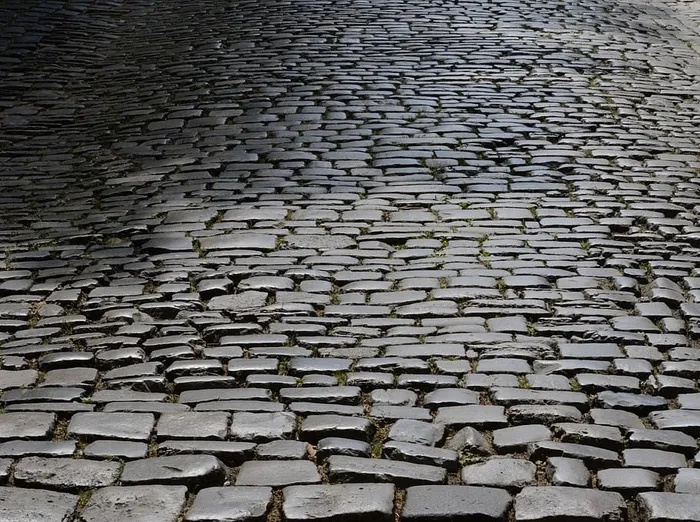 鹅卵石、道路、铺路石、补丁、纹理、小巷、人行道、历史中心