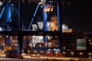 德国，汉堡，集装箱，船舶，起重机，hapag，劳埃德，航运