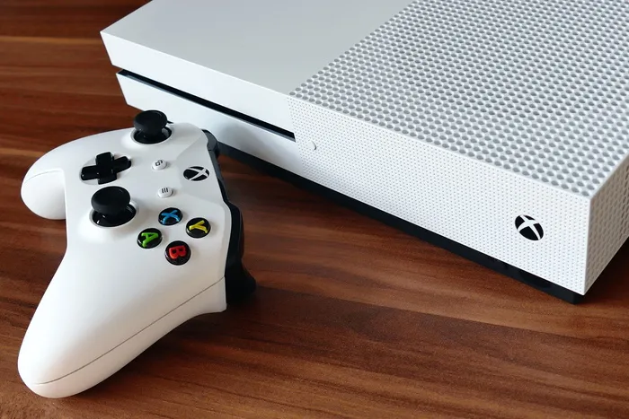 黑色，xbox，one，控制台，控制器，棕色，表面，x盒