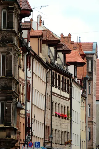 fachwerkhaus，城市，老城，桁架，维护，建筑，旧，百叶窗