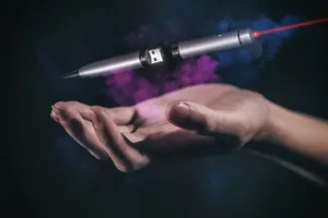 usb、闪存驱动器、圆珠笔、钢笔、pendrive、技术、激光、人手