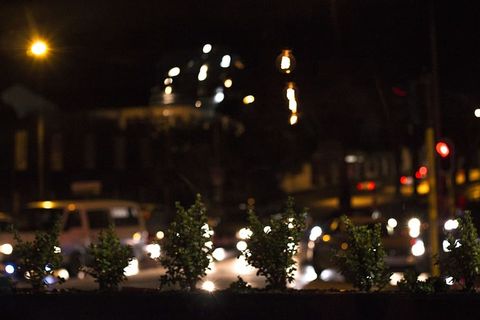 南非，约翰内斯堡，罗斯班克，夜景，城市，大城市，城市景观，雨巷