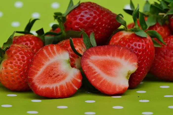 草莓，水果，水果，水果，红色，甜味，食物，食用