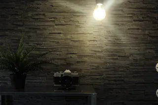 石墙，灯，办公室，照明设备，照明，墙，砖，砖墙