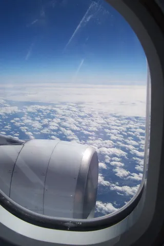 飞行，飞机，涡轮机，飞行，天空，云，飞机，飞行器