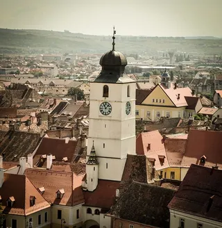 塔楼、议会、锡比乌、建筑、城镇、建筑、建筑外部、无人