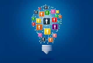 网络中的人们分享想法——社会关系