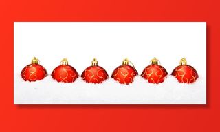 红色，球，装饰品，球，装饰品，圣诞节，特写，十二月