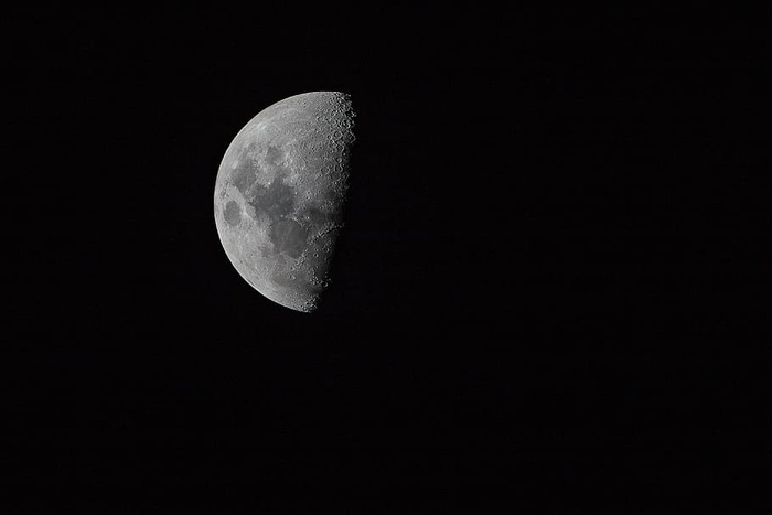 黑白，黑暗，月亮，天空，天文学，太空，夜晚，行星月亮