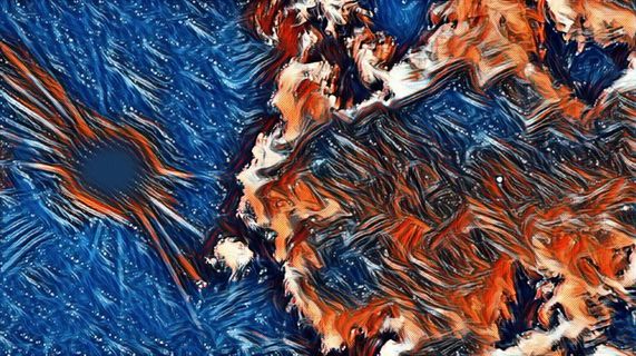 勇敢，复古，风格，哇，艺术，多色，蓝色，背景