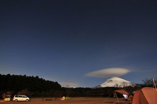 富士山，夜晚，露营，天空，星空，风景-自然，自然，自然之美