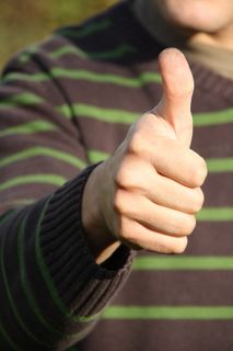 人，显示，批准，签名，竖起大拇指，prima，人手，一个人