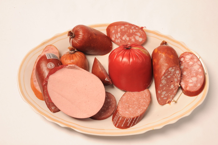 食品，香肠，营养，菜肴，开胃菜，切片，晚餐，火腿