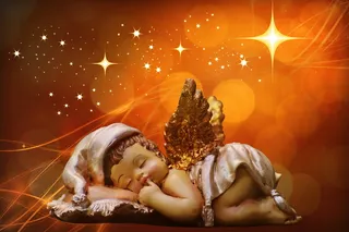 小天使、天使、小天使、圣诞节、守护天使、天使形象、可爱、翅膀的插图