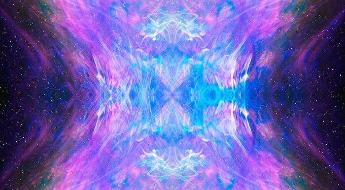 紫色和粉色幻觉艺术品