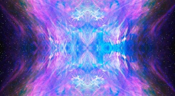 紫色和粉色幻觉艺术品