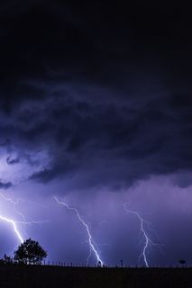 雷雨，闪电，前进，天空，电流，闪电，雷电，雨