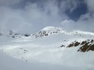 冬天，风景，白色，山峰，山脉，冬天，云，雾