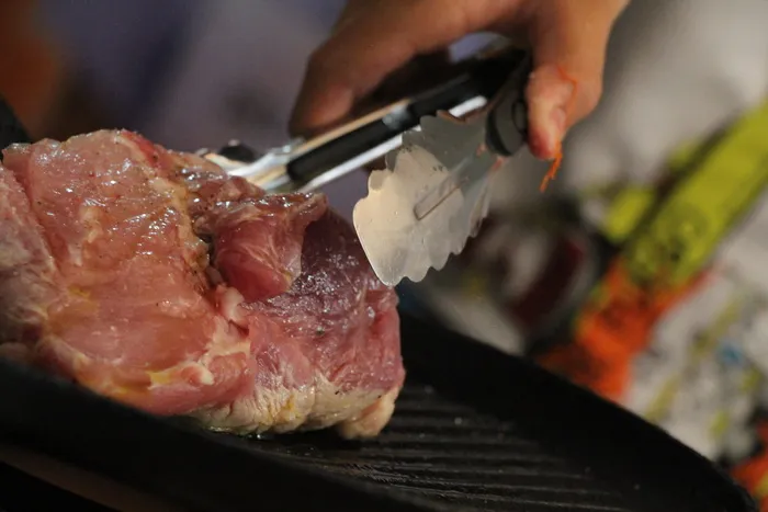 所罗门，肉，厨师，手，人手，食品，食品和饮料，菜鸟图库