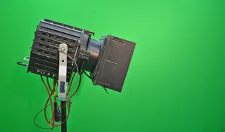 黑色频闪灯，聚光灯，聚光灯，菲涅耳透镜，舞台照明，剧院照明，剧院聚光灯，工作室