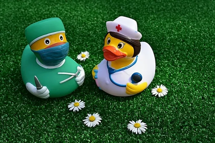 外科医生，手术，橡皮鸭，护士，搞笑，可爱，疾病，医院
