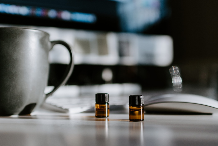 琥珀色玻璃容器, 咖啡杯, 杯, 瓶, 化妆品, 罐子, 陶器, 喝