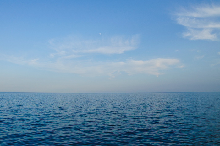 海洋的照片，照片，海，蓝色，天空，水，海洋，地平线