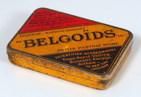 belgoids，包装，旧，荷兰，盒装，锡，复古，历史