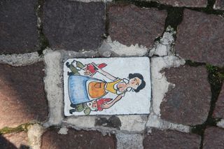 铺路, 石头, 鹅卵石绘画, 铺路石, 鹅卵石, 绘画, 小矮人, 成人