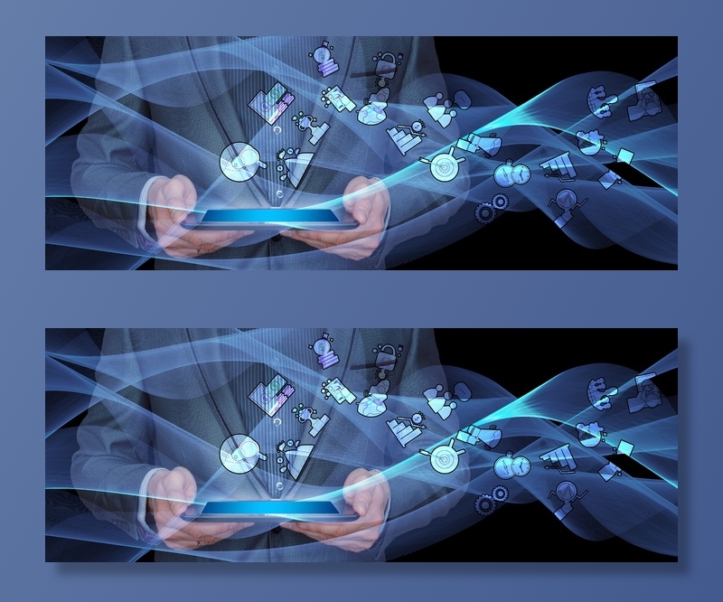 商人、考夫曼、平板电脑、图标、商业、营销、西装、概念