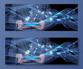 商人、考夫曼、平板电脑、图标、商业、营销、西装、概念