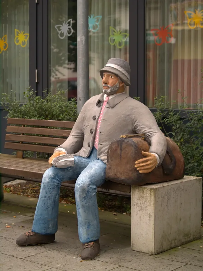 人，成人，a，男人，旅行者，肖像，帽子，老人