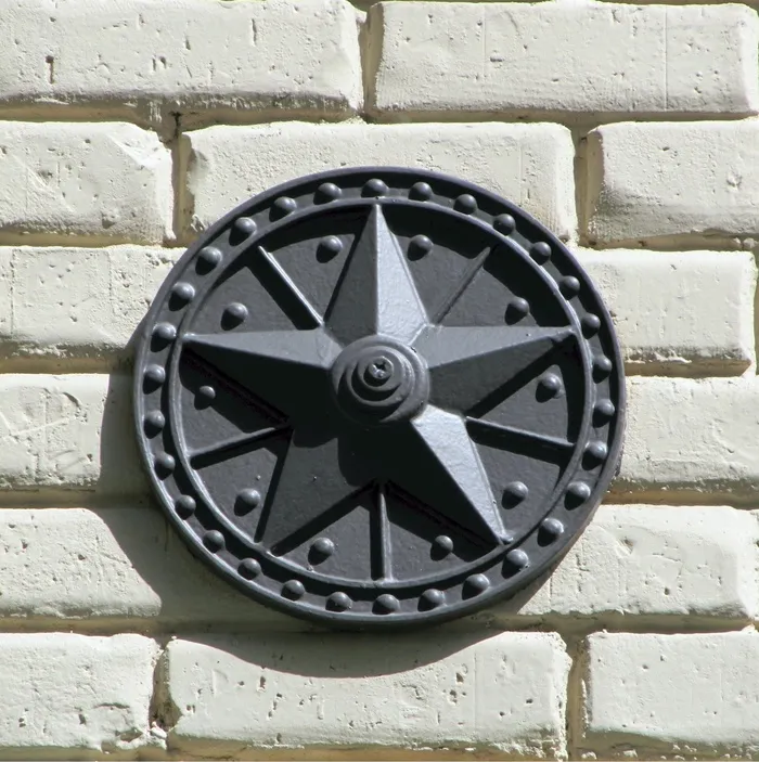 lone star，德克萨斯州，star，金属，砖，装饰，金属，白色