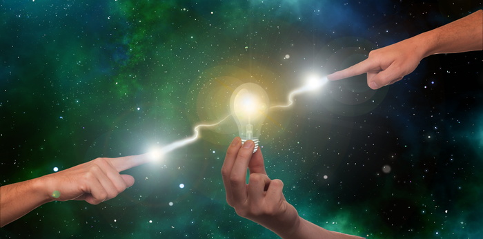 团队，团队合作，头脑风暴，手，手指，思想闪光，闪光，梨