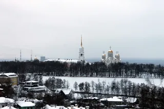 俄罗斯、弗拉基米尔、大教堂、金环、旅游、冬季、降雪、建筑外观