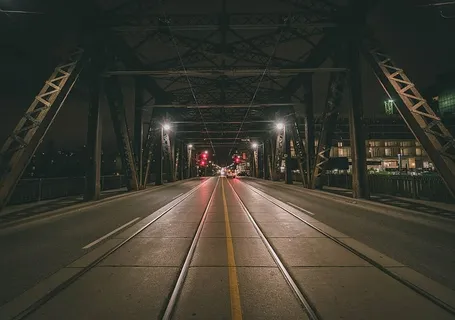 铁桥夜景 铁桥夜景